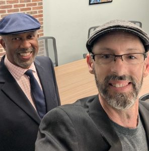 Ken Stephens and Nova Hall in their offices in Arizona