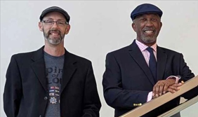 Nova Hall and Ken Stephens in the 15333 N. Pima Rd office building in Scottsdale, Arizona